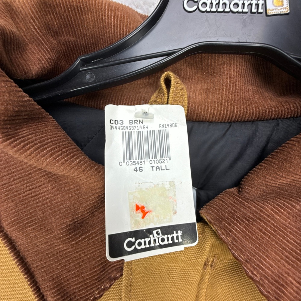 Carhartt Tan Field Jacket with Brown Collar - Picture 5 of 11